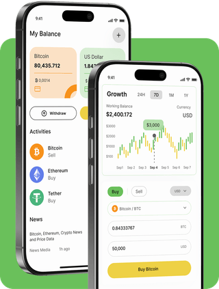 Monor Bitvor trading platform with live market data